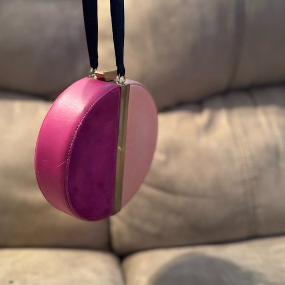 DVF Diane Von FurstenbergTwo-Tone Light Pink, Fuchsia and Gold Women's Bag - Picture 8 of 8